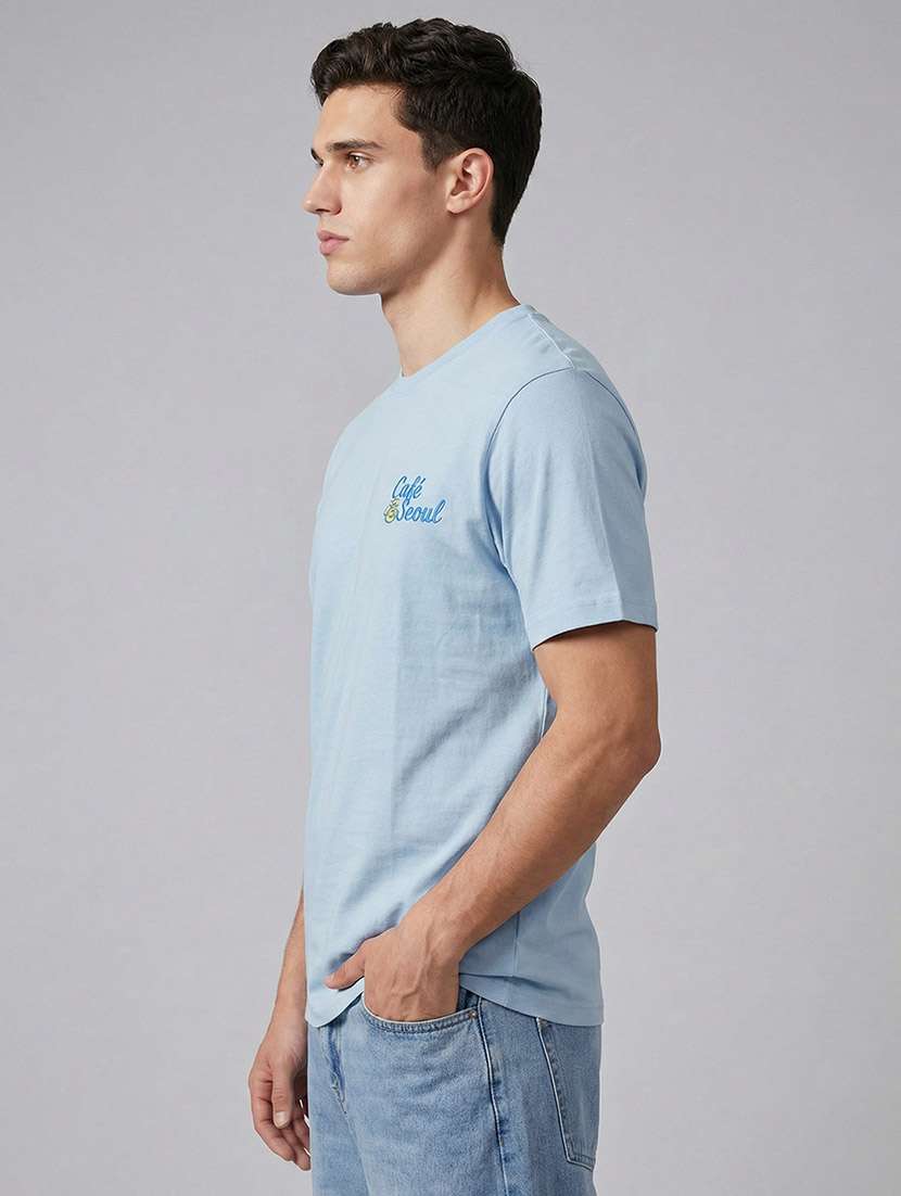 men printed short sleeve regular fit t-shirt - 22588265 -  Standard Image - 3