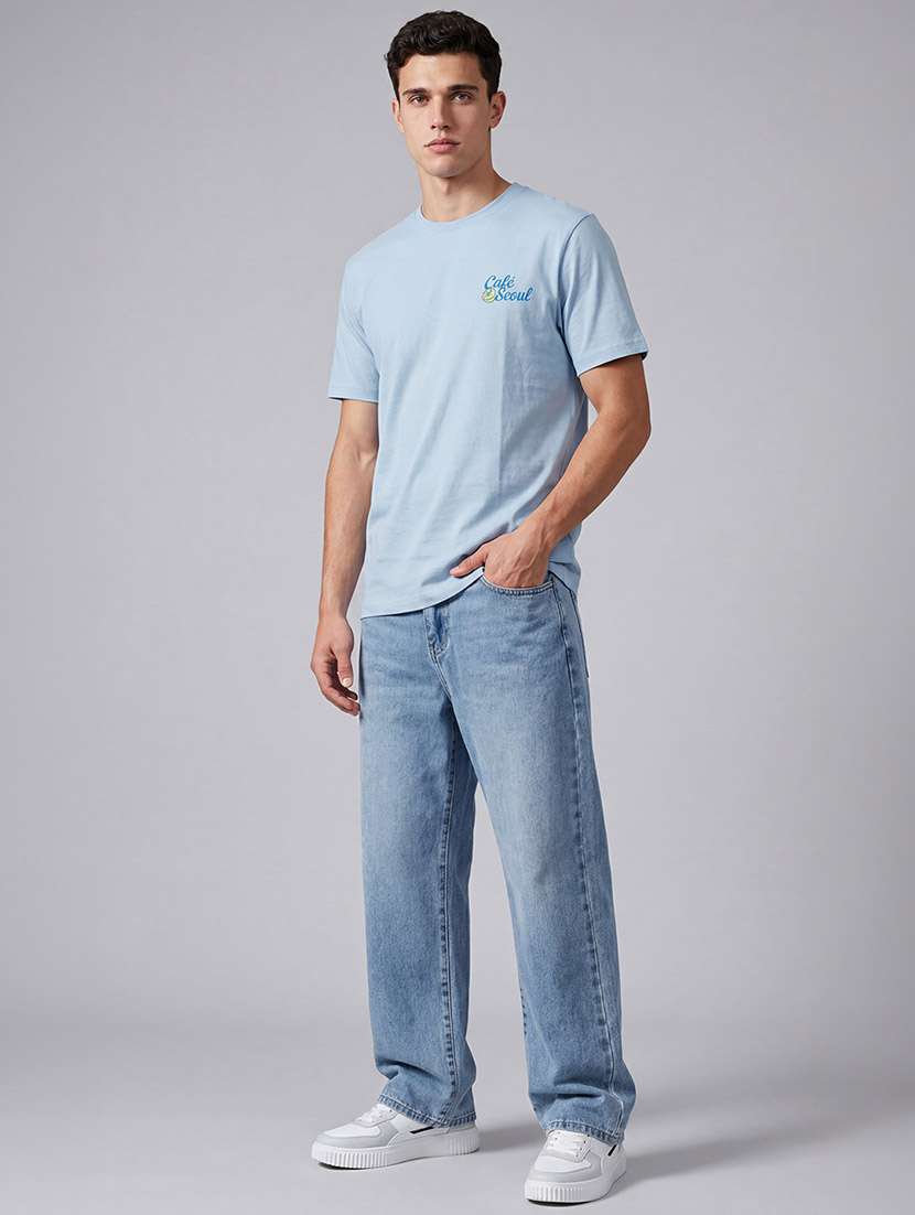 men printed short sleeve regular fit t-shirt - 22588265 -  Standard Image - 5