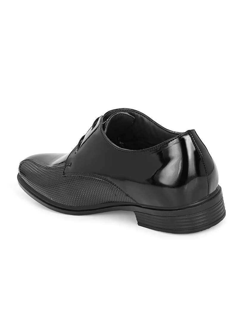 Men Textured Lace Up Derby Shoes - 22588439 -  Standard Image - 3