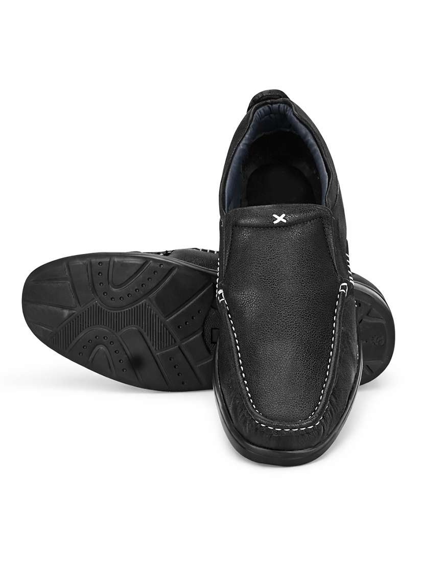 men solid slip on formal shoes - 22588445 -  Standard Image - 5