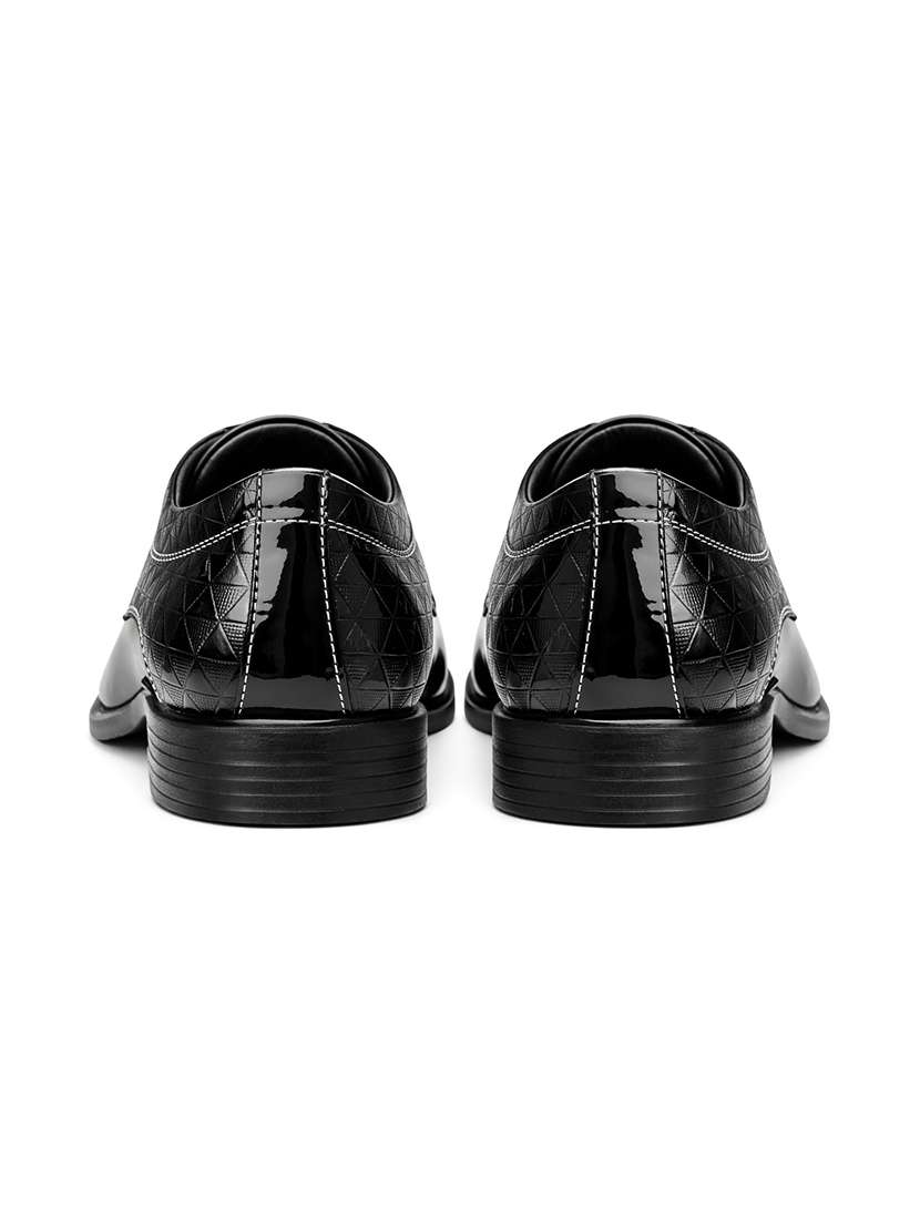 Men Black Lace-up Derby - 22588447 -  Standard Image - 3