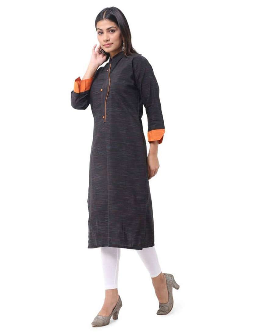 Women Pack Of 2 Self Design Straight Kurta - 22588539 -  Standard Image - 5