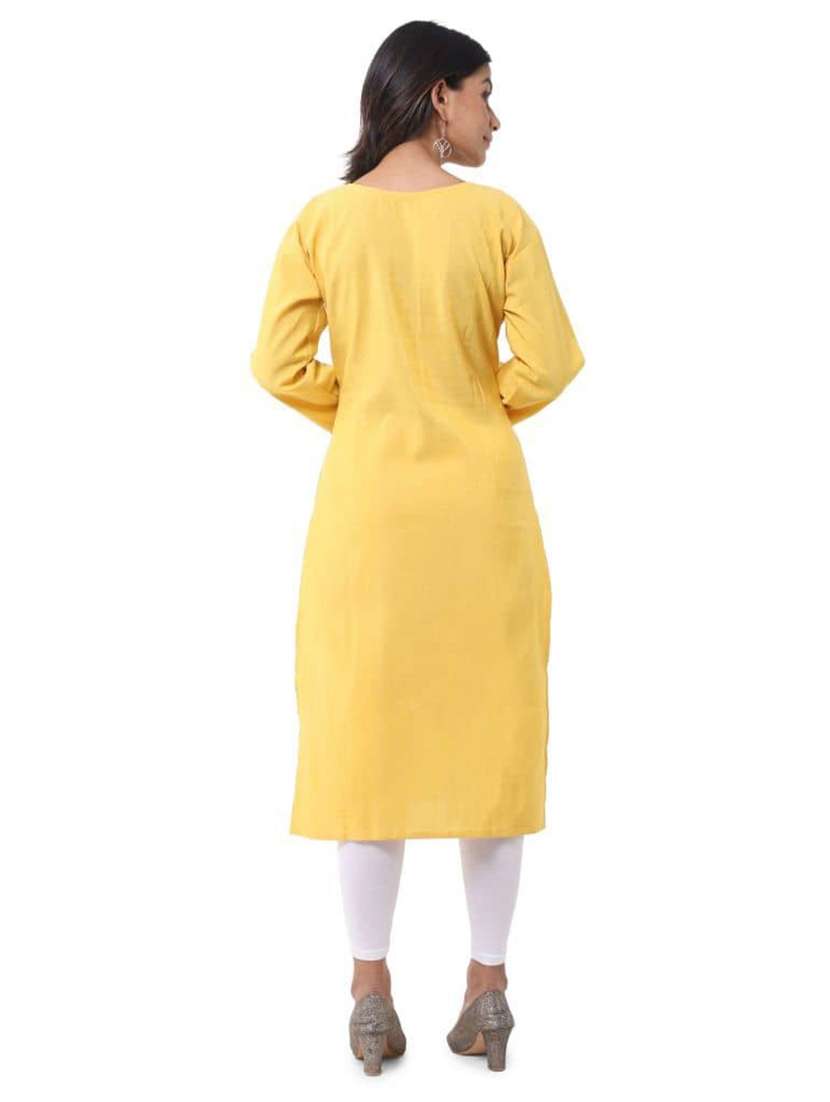 Women Pack Of 2 Three Quarter Sleeve Straight Kurta - 22588562 -  Standard Image - 3