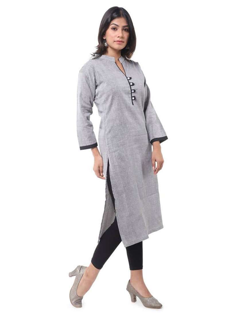 Women Pack Of 2 Three Quarter Sleeve Straight Kurta - 22588562 -  Standard Image - 5
