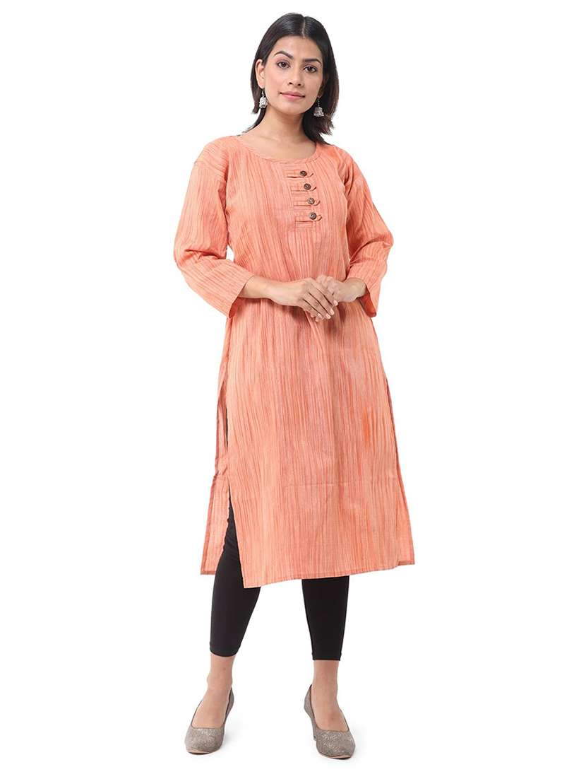 Women Pack Of 2 Three Quarter Sleeve Straight Kurta - 22588579 -  Standard Image - 5