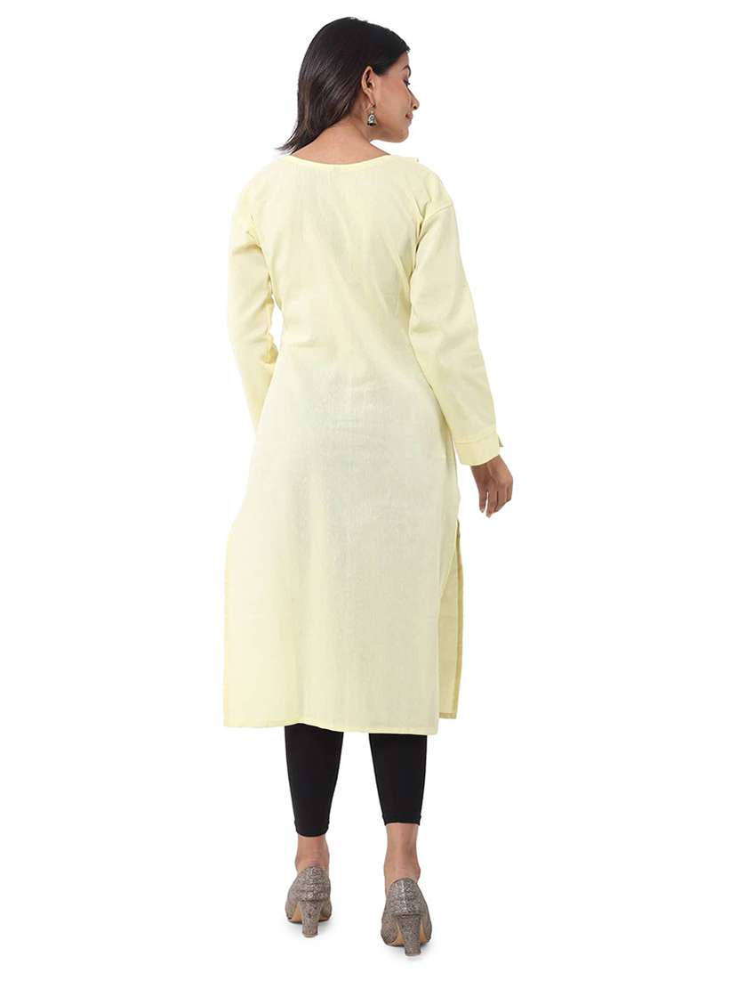 Women Pack Of 2 Three Quarter Sleeve Straight Kurta - 22588585 -  Standard Image - 5