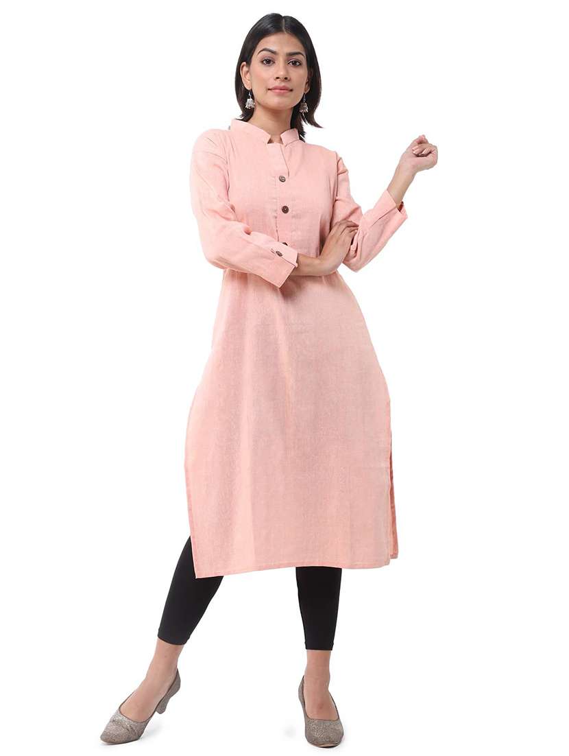 Women Pack Of 2 Three Quarter Sleeve Straight Kurta - 22588597 -  Standard Image - 5