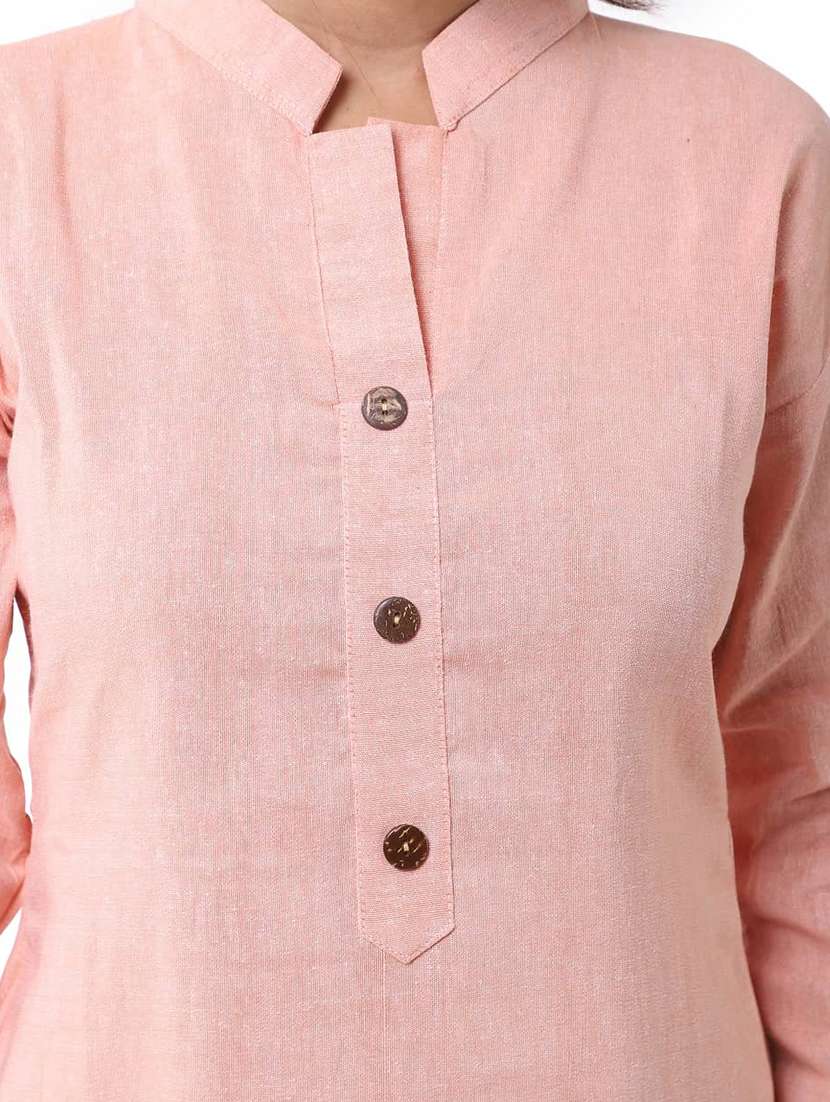 women pack of 2 solid three quarter sleeves straight kurta - 22588605 -  Standard Image - 3