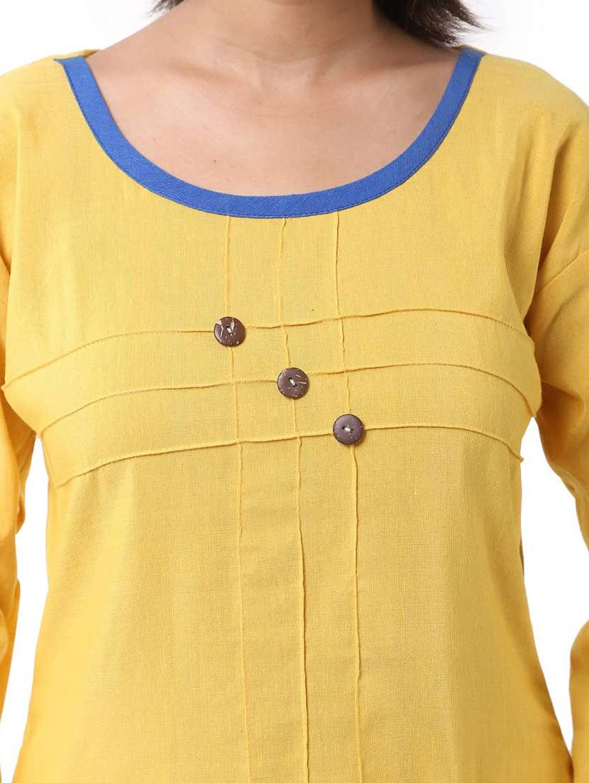 Women Pack Of 2 Solid Three Quarter Sleeves Straight Kurta - 22588606 -  Standard Image - 3