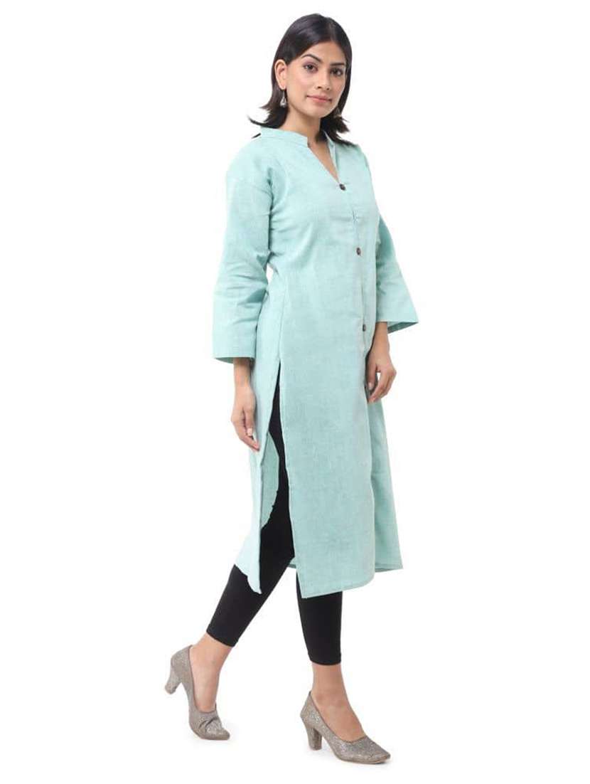 Women Pack Of 2 Three Quarter Sleeve Straight Kurta - 22588616 -  Standard Image - 5