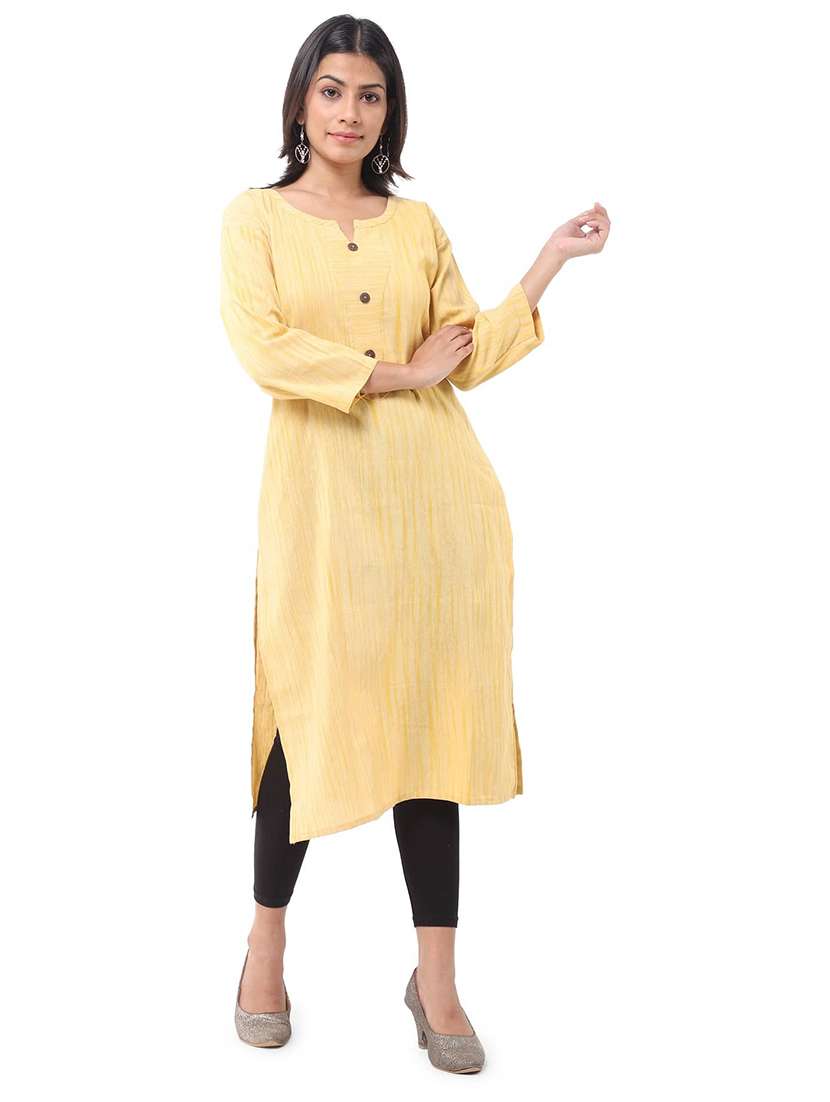 Women Pack Of 2 Three Quarter Sleeve Straight Kurta - 22588622 -  Standard Image - 5