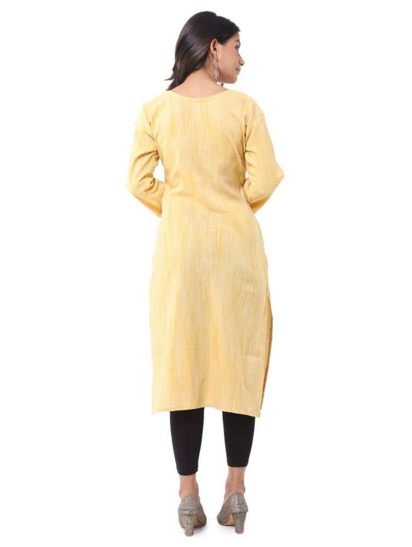 Women Pack Of 2 Self Design Three Quarter Sleeves Straight Kurta - 22588629 -  Standard Image - 3