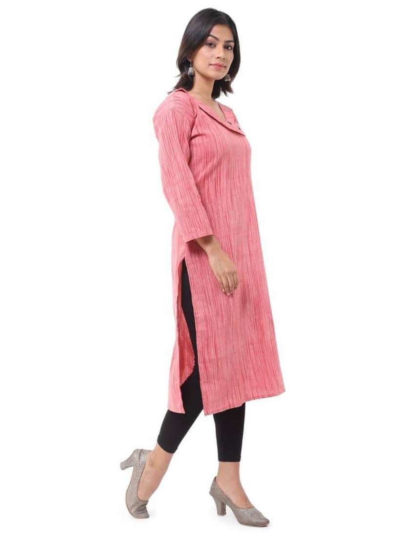 Women Pack Of 2 Self Design Three Quarter Sleeves Straight Kurta - 22588629 -  Standard Image - 5