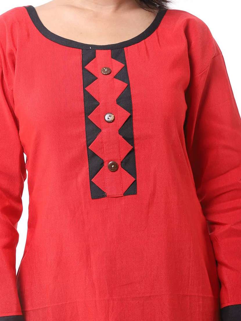 Women Pack Of 2 Solid Long Sleeves Straight Kurta - 22588631 -  Standard Image - 3