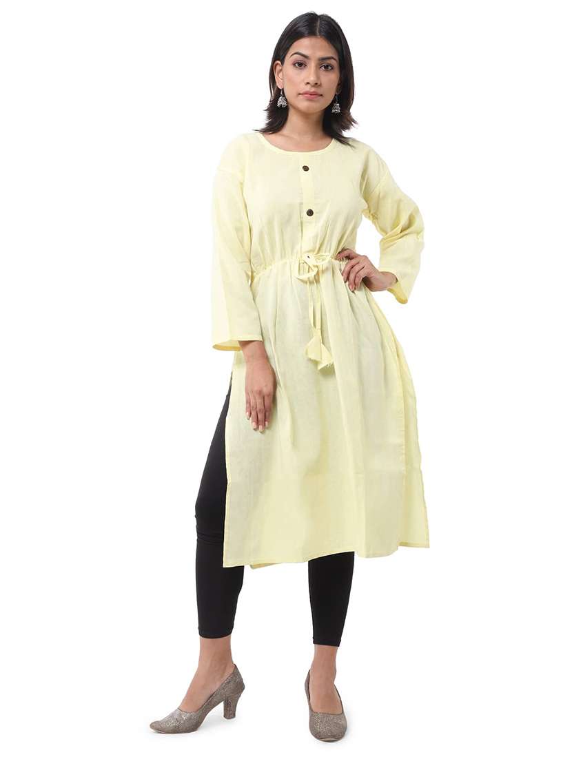 Women Pack Of 2 Three Quarter Sleeve Straight Kurta - 22588632 -  Standard Image - 5