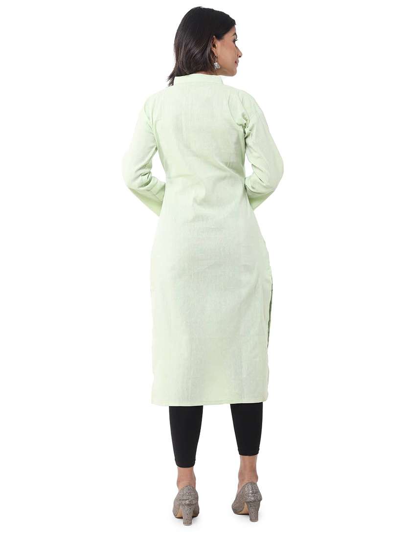Women Pack Of 2 Three Quarter Sleeve Straight Kurta - 22588636 -  Standard Image - 5