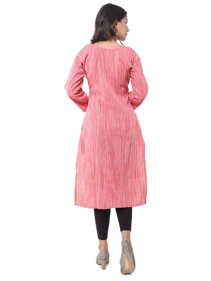Women Pack Of 2 Three Quarter Sleeve Straight Kurta - 22588640 -  Standard Image - 5