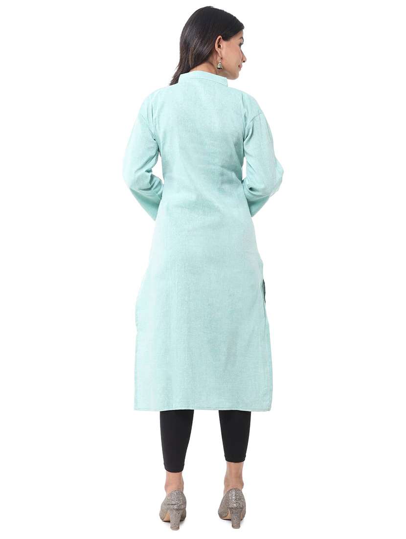 Women Pack Of 2 Three Quarter Sleeve Straight Kurta - 22588644 -  Standard Image - 5