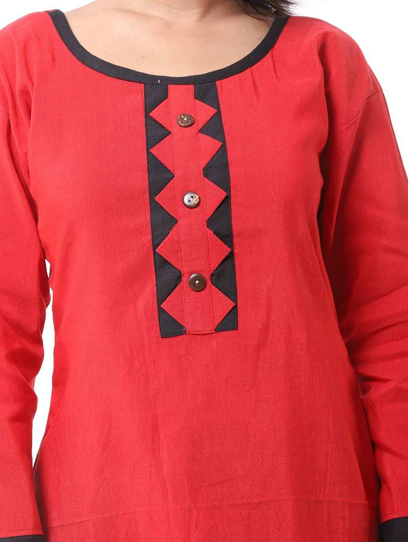 Women Pack Of 2 Solid Long Sleeves Straight Kurta - 22588652 -  Standard Image - 3