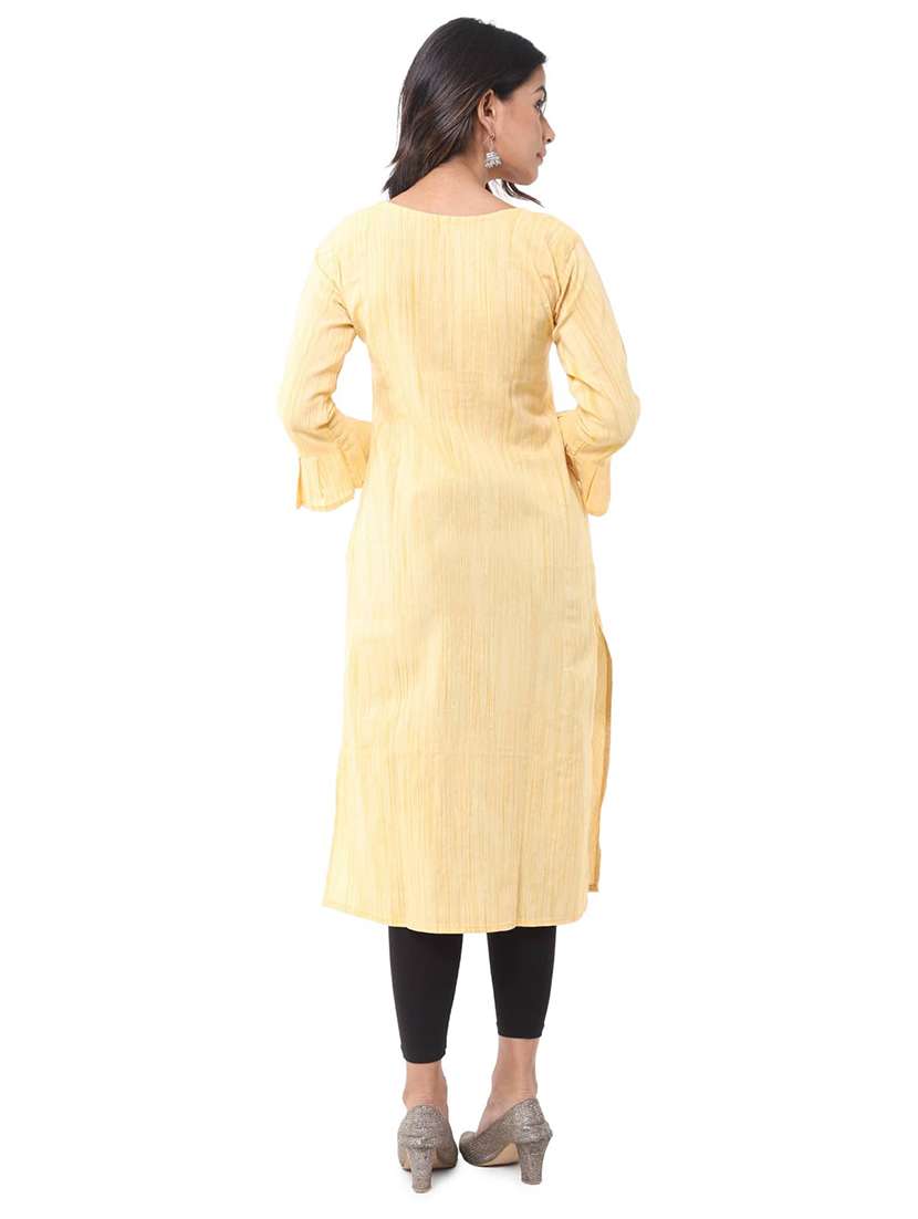 Women Pack Of 2 Three Quarter Sleeve Straight Kurta - 22588661 -  Standard Image - 5