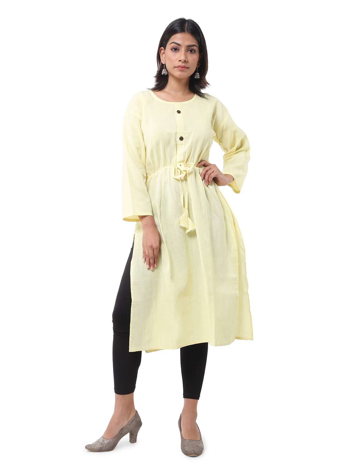 Women Pack Of 2 Long Sleeve Straight Kurta - 22588779 -  Standard Image - 3