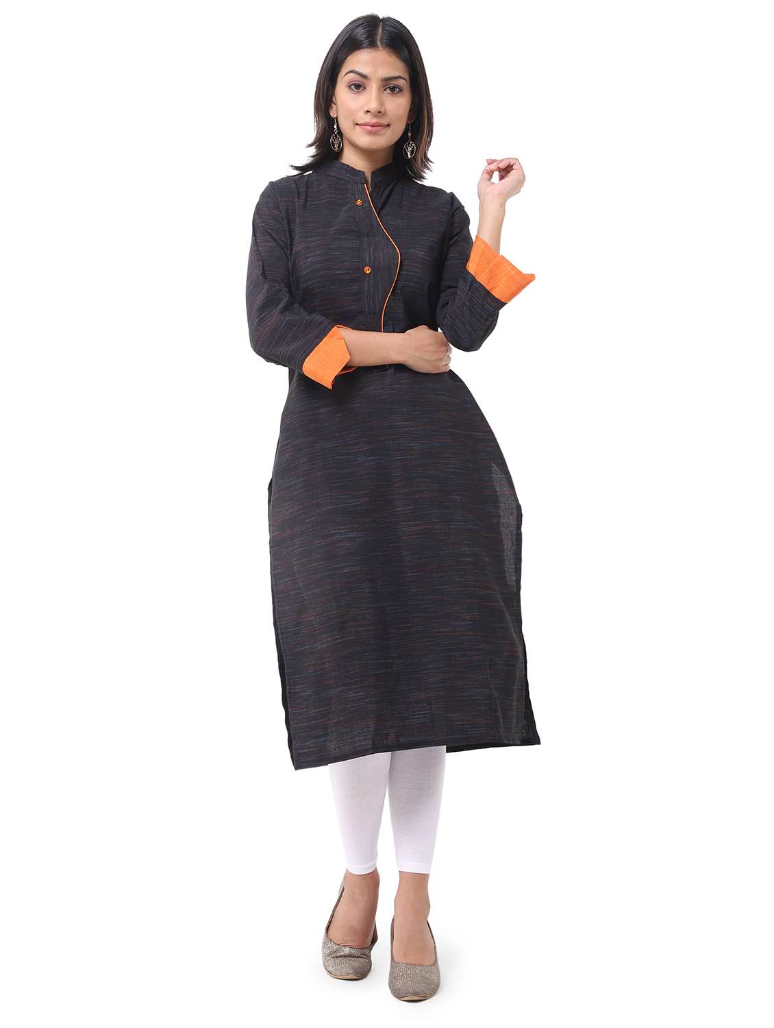 Women Pack Of 2 Three Quarter Sleeve Straight Kurta - 22588811 -  Standard Image - 3