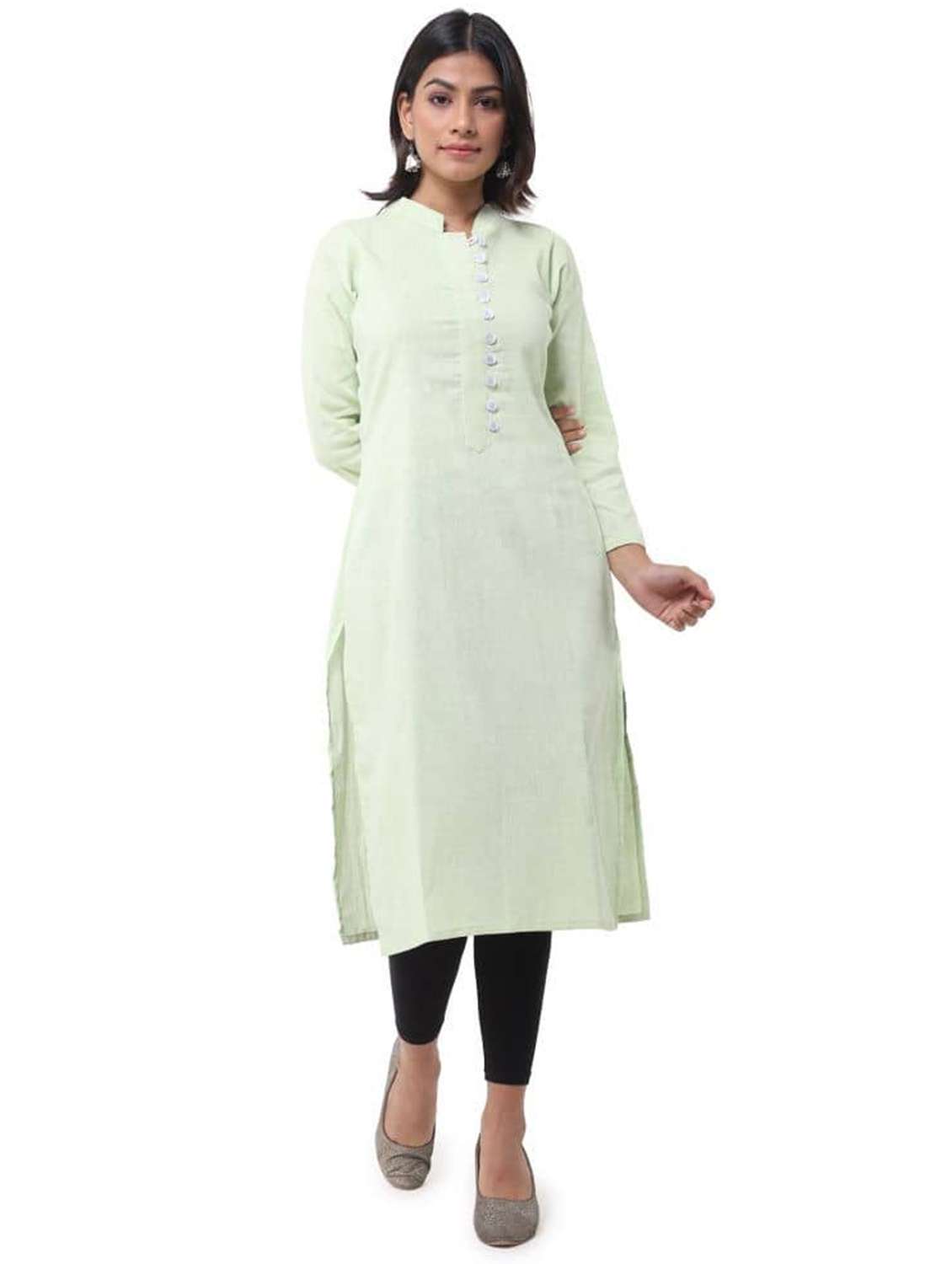 Women Pack Of 2 Three Quarter Sleeve Straight Kurta - 22588814 -  Standard Image - 3