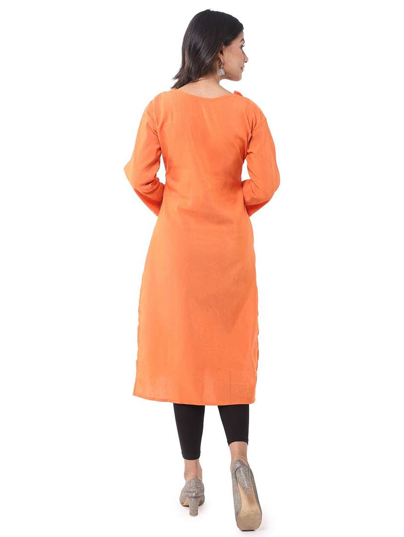 Women Pack Of 2 Three Quarter Sleeve Straight Kurta - 22588863 -  Standard Image - 5