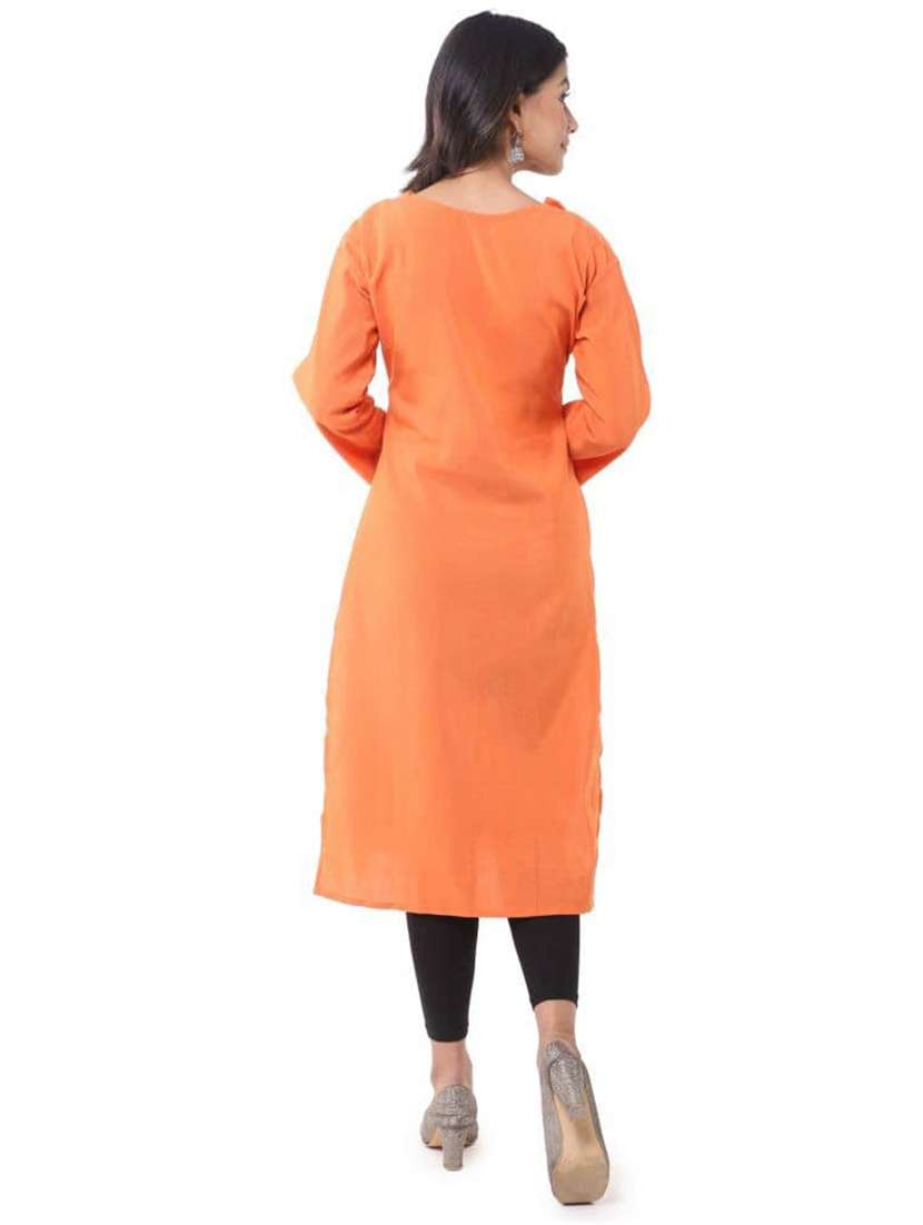 Women Pack Of 2 Three Quarter Sleeve Straight Kurta - 22588868 -  Standard Image - 5