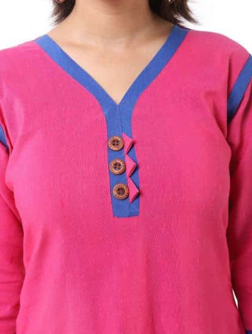 Women Pack Of 2 Three Quarter Sleeve Straight Kurta - 22588871 -  Standard Image - 3