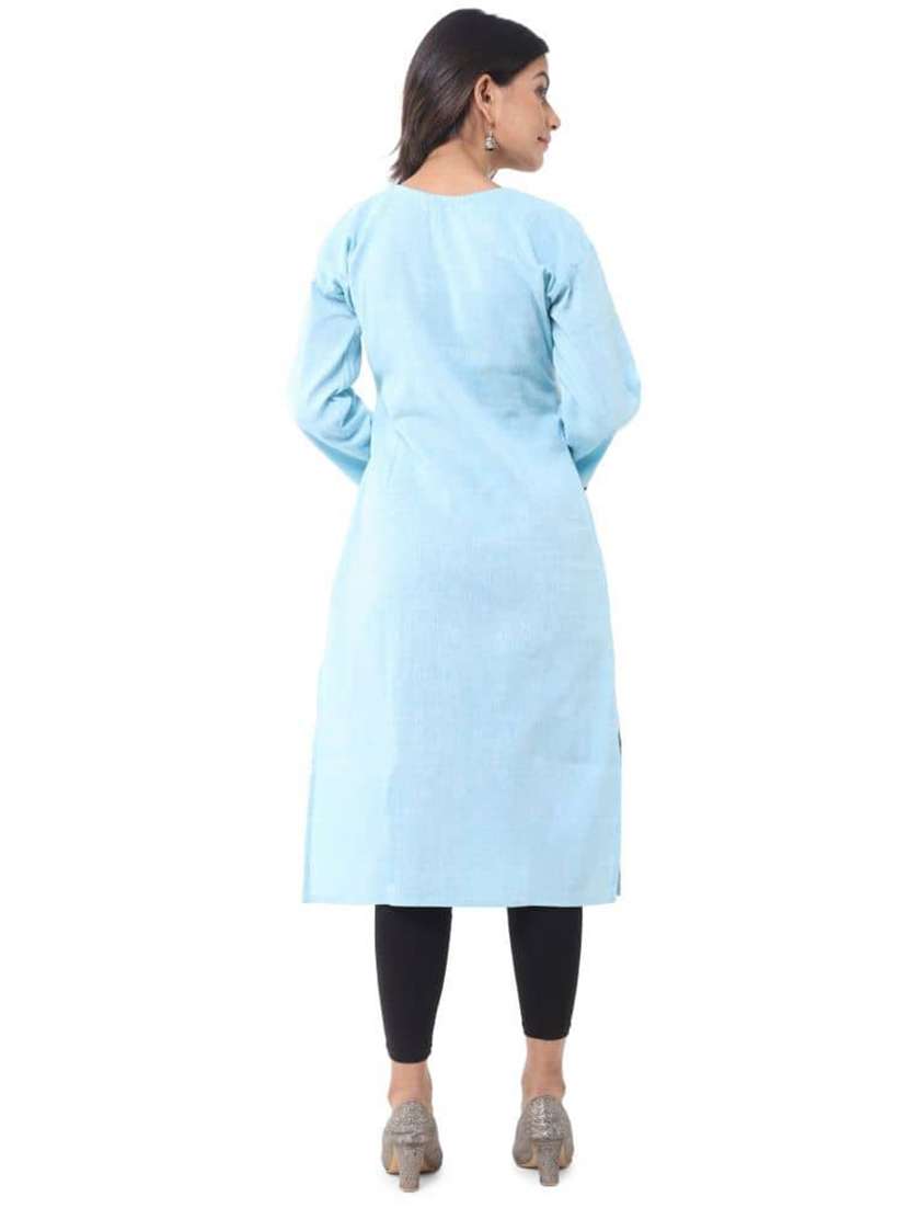 Women Pack Of 2 Three Quarter Sleeve Straight Kurta - 22588871 -  Standard Image - 5
