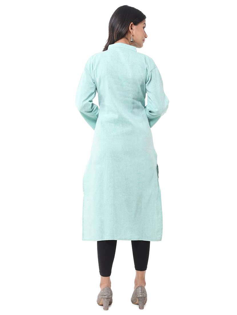 Women Pack Of 2 Three Quarter Sleeve Straight Kurta - 22588874 -  Standard Image - 5
