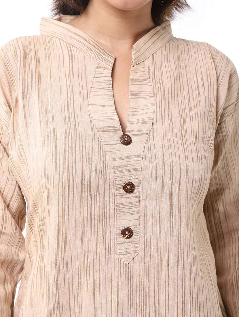 women pack of 2 solid three quarter sleeves straight kurta - 22588886 -  Standard Image - 3