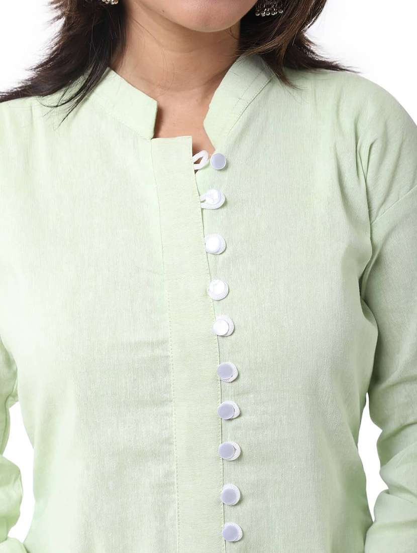 Women Pack Of 2 Solid Three Quarter Sleeves Straight Kurta - 22588888 -  Standard Image - 3