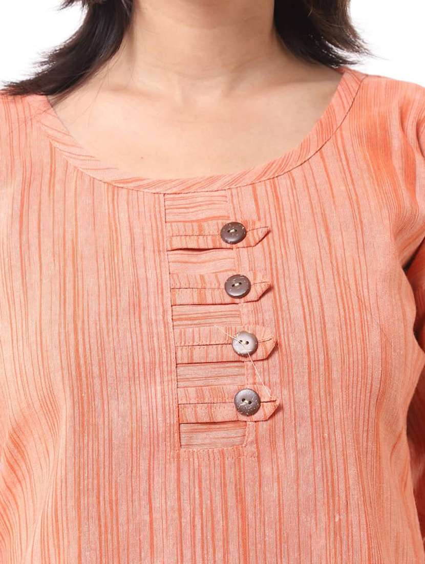 Women Pack Of 2 Self Design Three Quarter Sleeves Straight Kurta - 22588909 -  Standard Image - 3