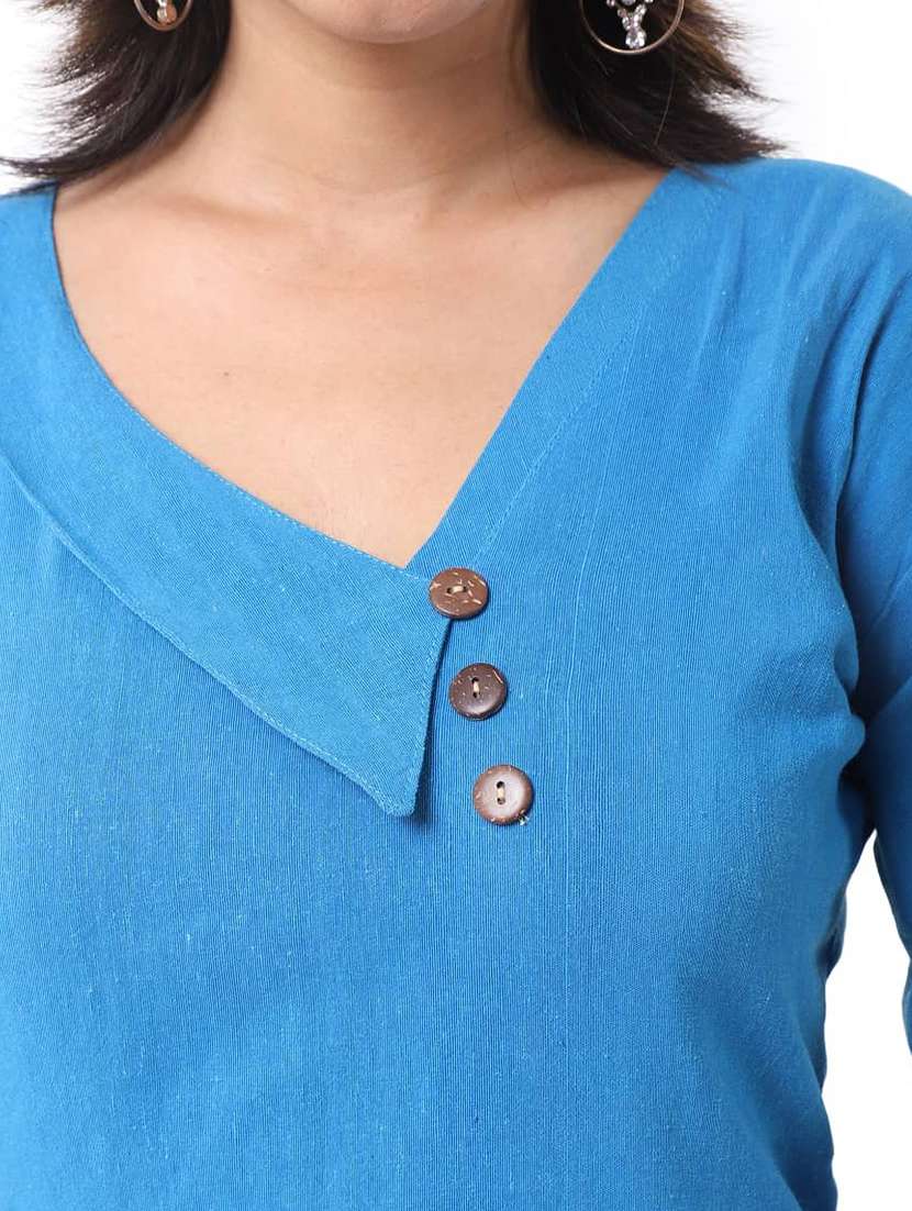 Women Pack Of 2 Three Quarter Sleeve Straight Kurta - 22588913 -  Standard Image - 3