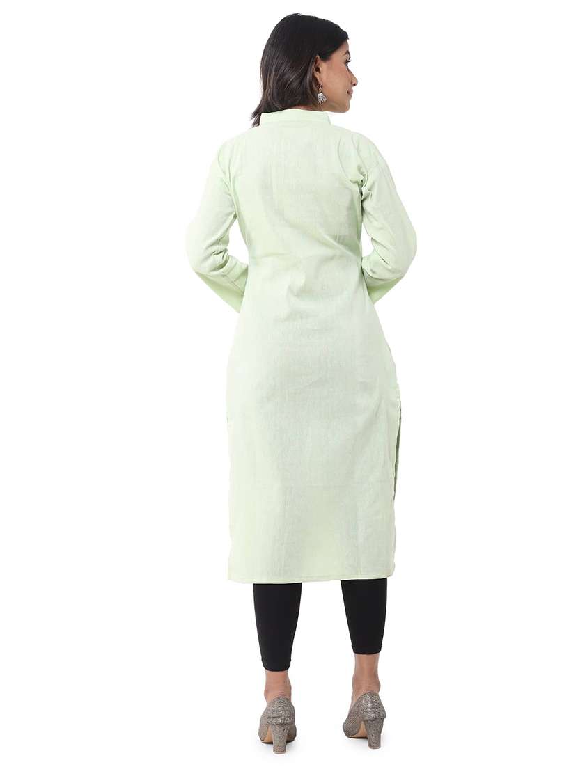 Women Pack Of 2 Three Quarter Sleeve Straight Kurta - 22588913 -  Standard Image - 5