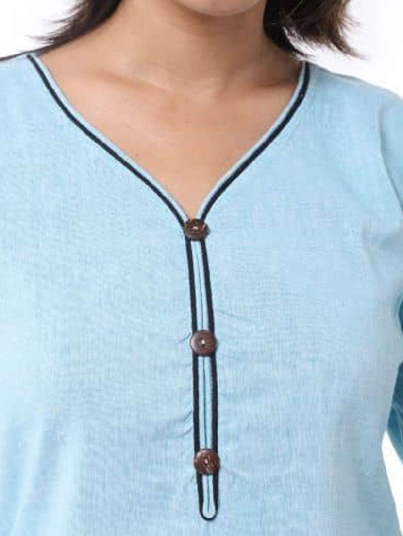 Women Pack Of 2 Three Quarter Sleeve Straight Kurta - 22588933 -  Standard Image - 3