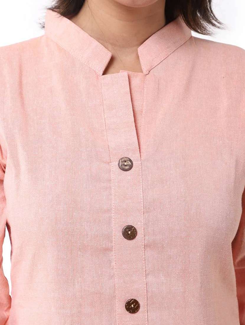 women pack of 2 solid three quarter sleeves straight kurta - 22589009 -  Standard Image - 3