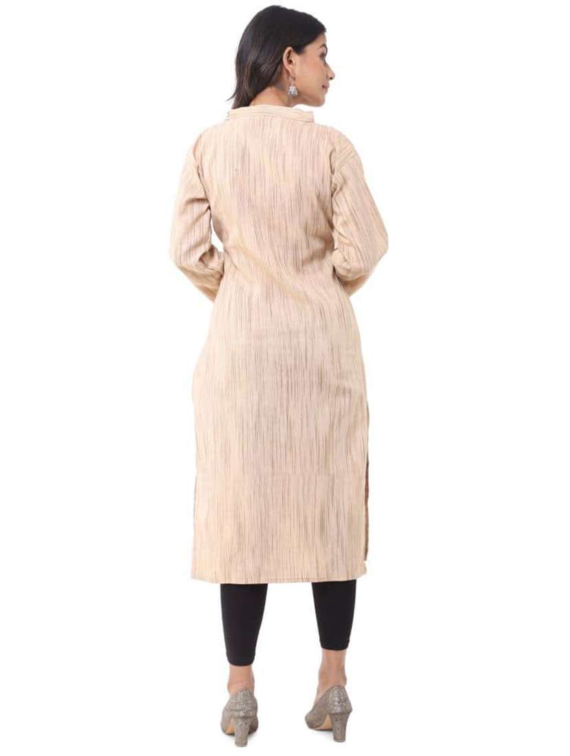 women pack of 2 three quarter sleeve straight kurta - 22589014 -  Standard Image - 5