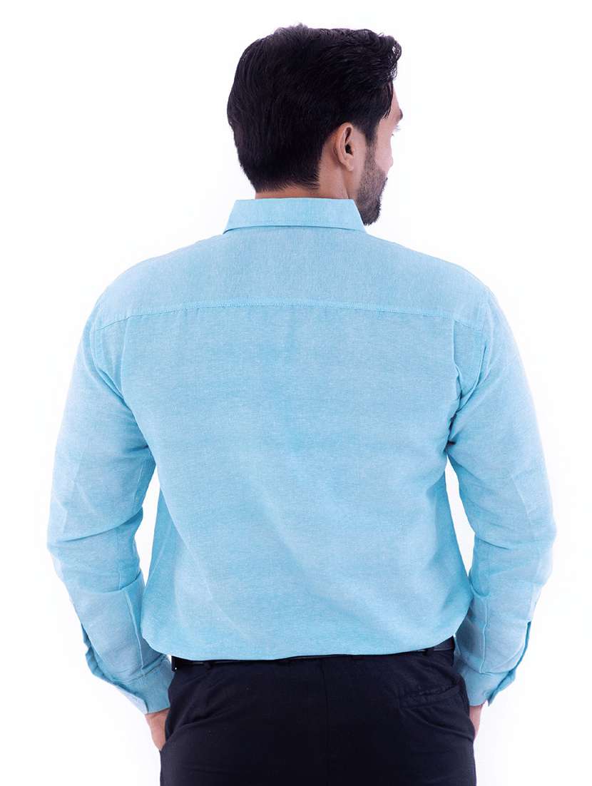 Men Pack Of 2 Solid Long Sleeves Regular Fit Shirt - 22589094 -  Standard Image - 5