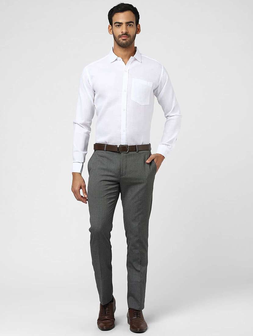 Men Solid Long Sleeves Regular Fit Shirt - 22589161 -  Standard Image - 3