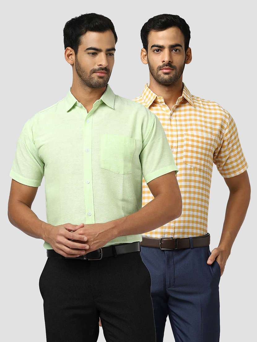 men pack of 2 printed short sleeves shirt