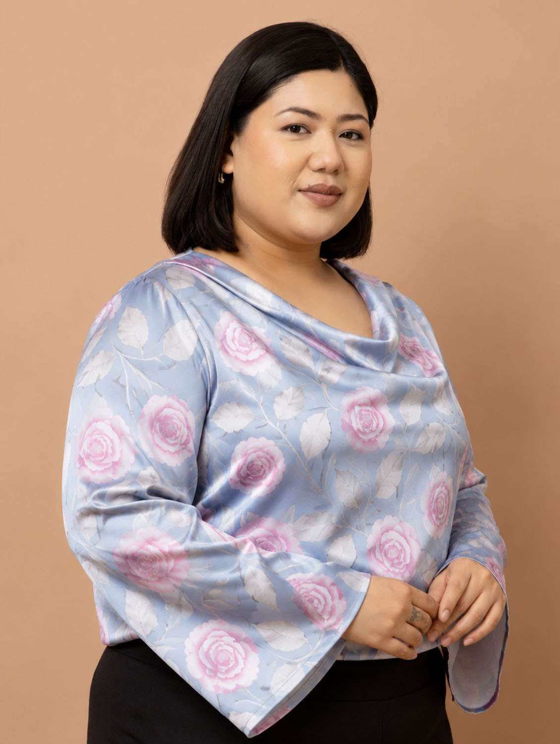 Women Printed Bell Sleeves Regular Top - 22589315 -  Standard Image - 5