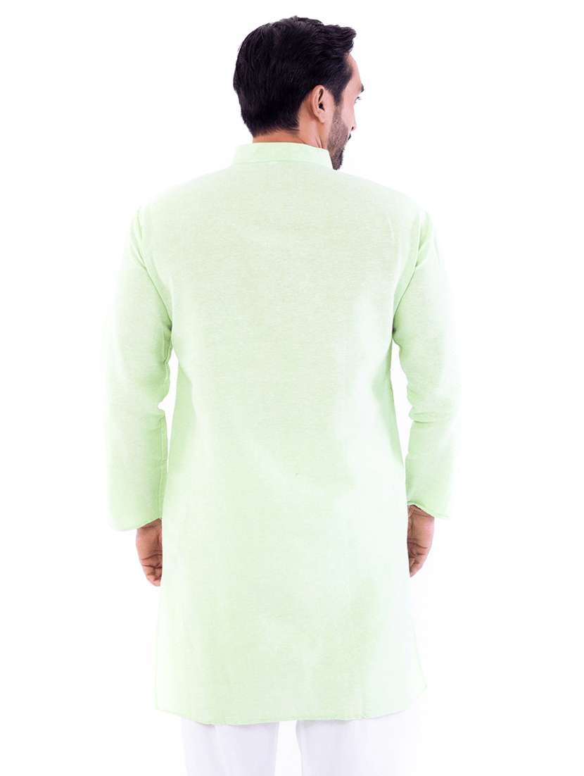 men pack of 2 solid mandarin neck kurta - 22589394 -  Standard Image - 5