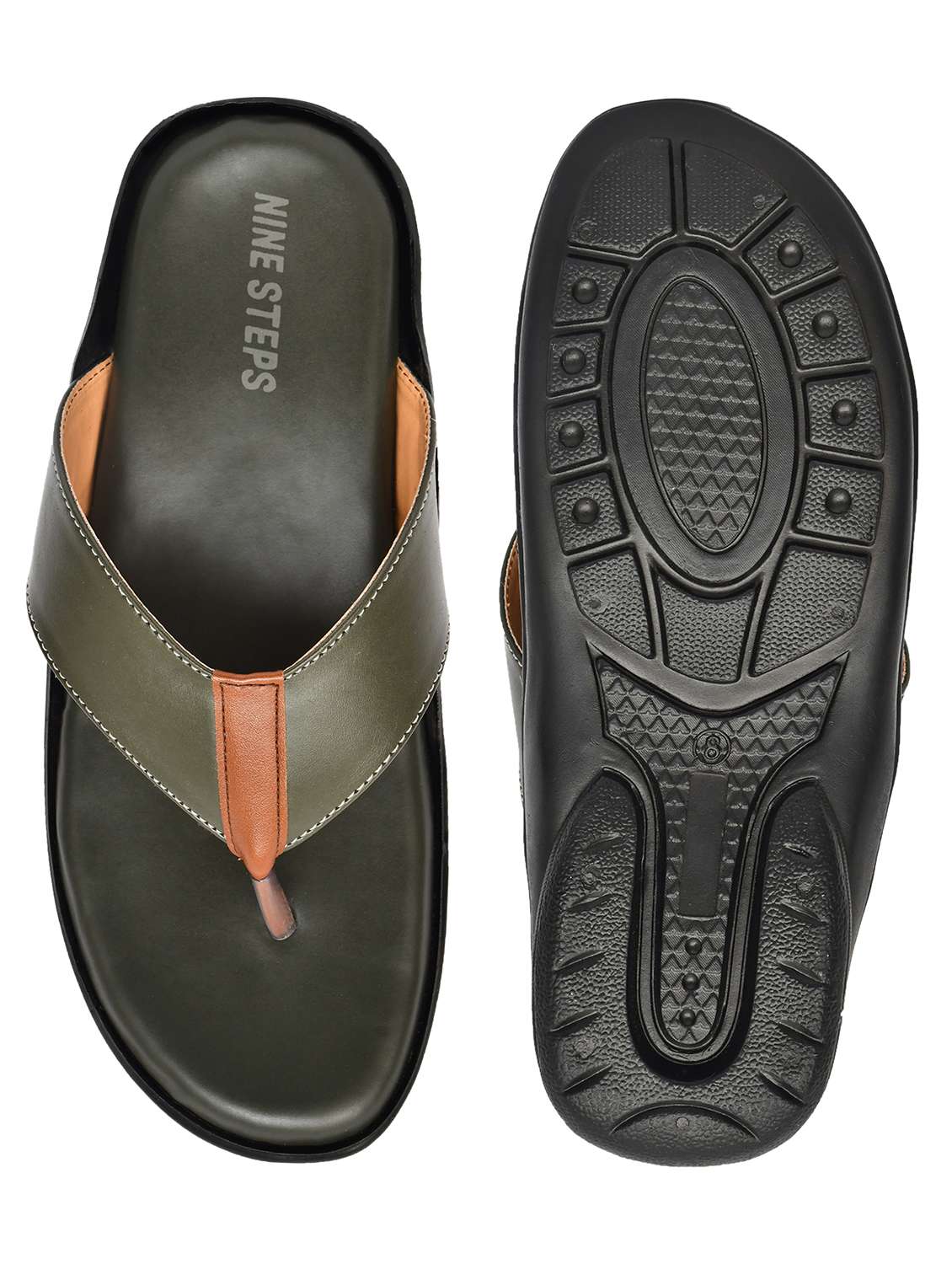 men solid toe separator sandal - 22589842 -  Standard Image - 5