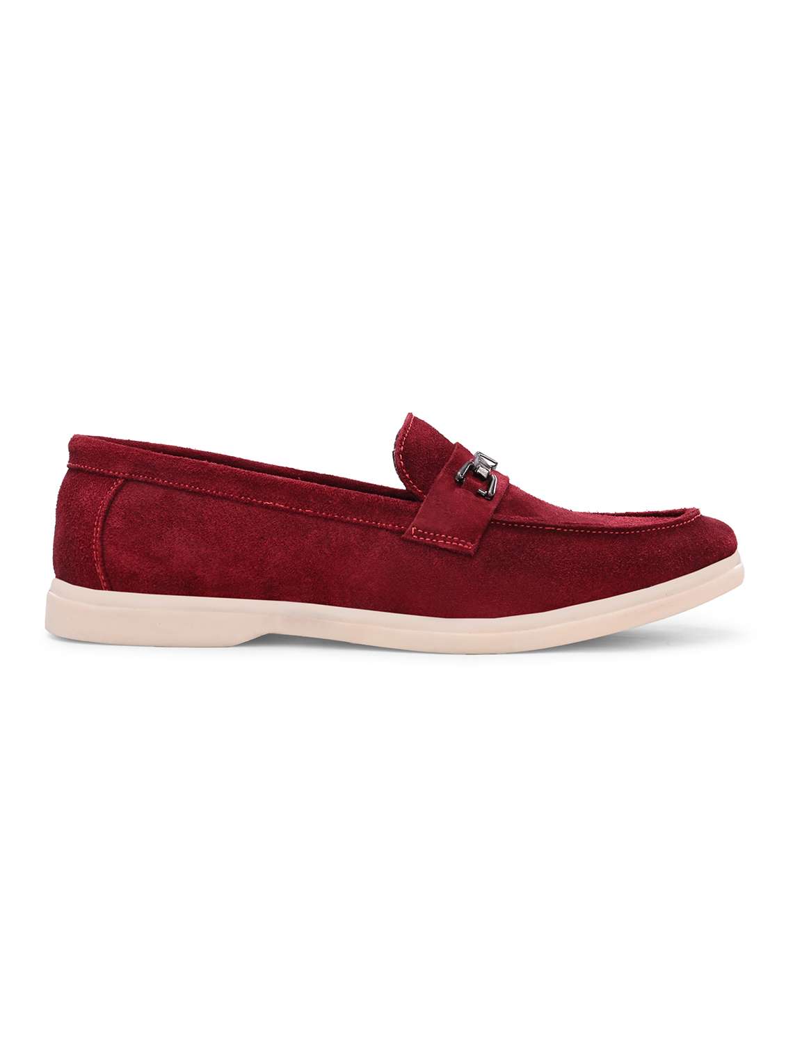 men solid slip on moccasins - 22589958 -  Standard Image - 3