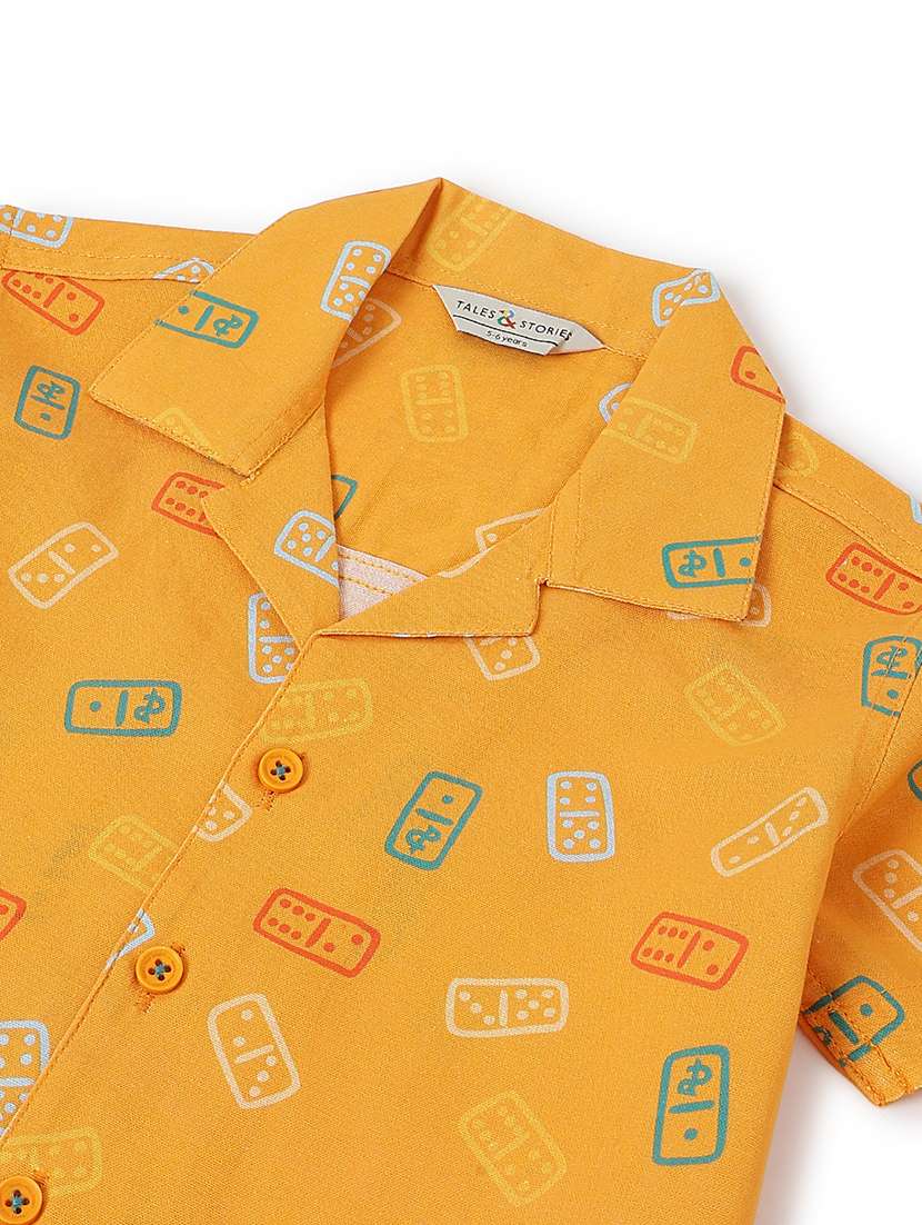 Boys Printed Short Sleeves Regular Fit Shirt - 22589972 -  Standard Image - 3