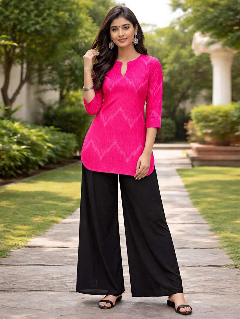 Women Printed Three Quarter Sleeve Ethnic Co-ord Set - 22590153 -  Standard Image - 3