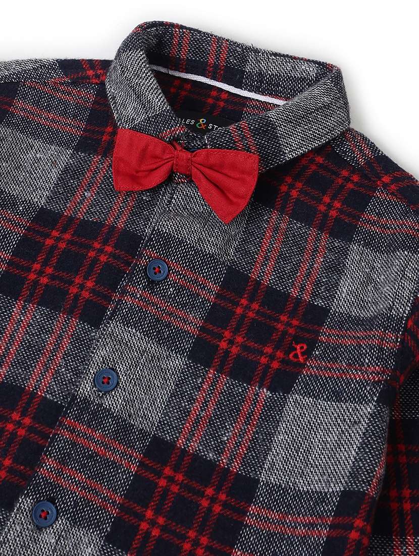 boys printed long sleeves regular shirt - 22590172 -  Standard Image - 3